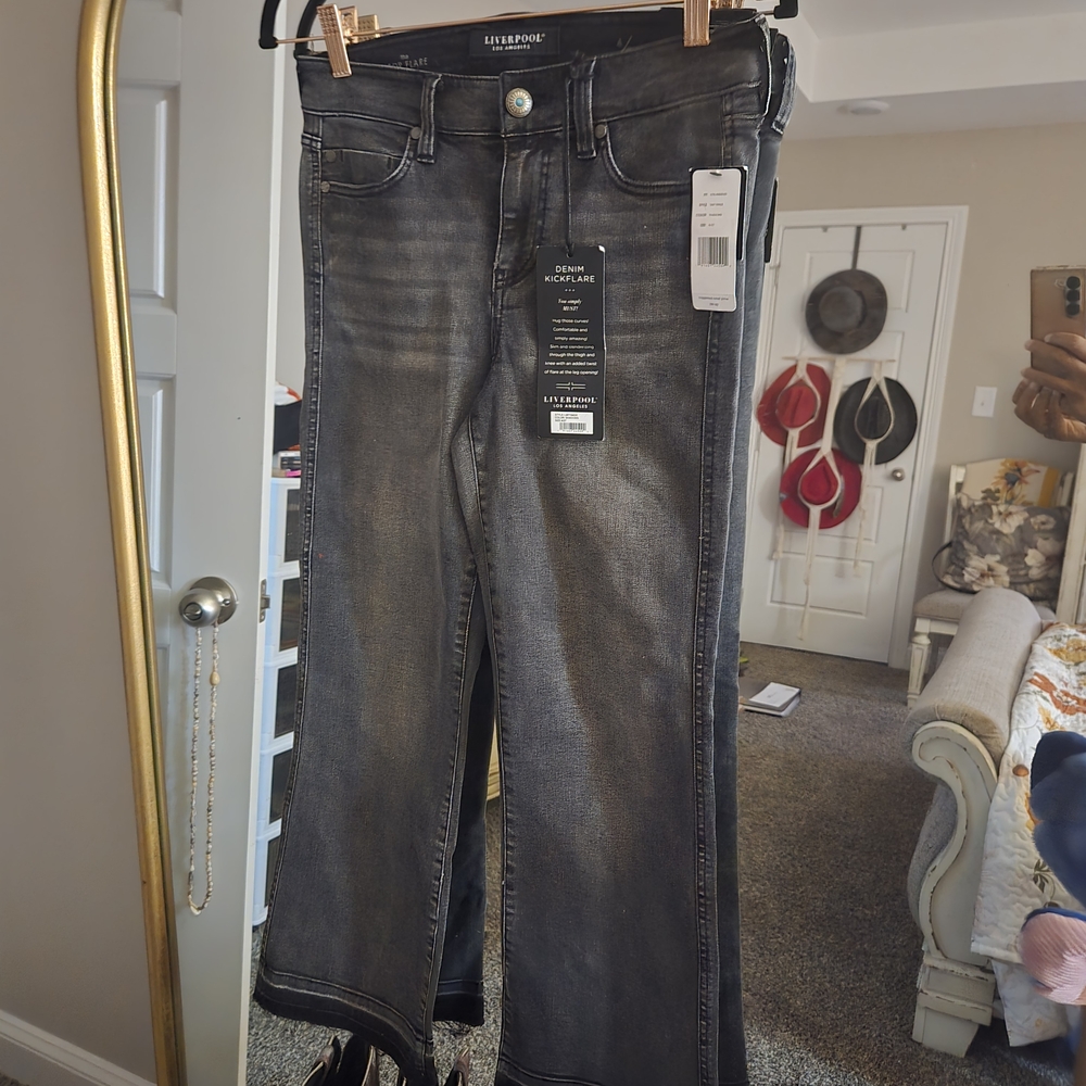 Liverpool Women's Black Flare Jeans